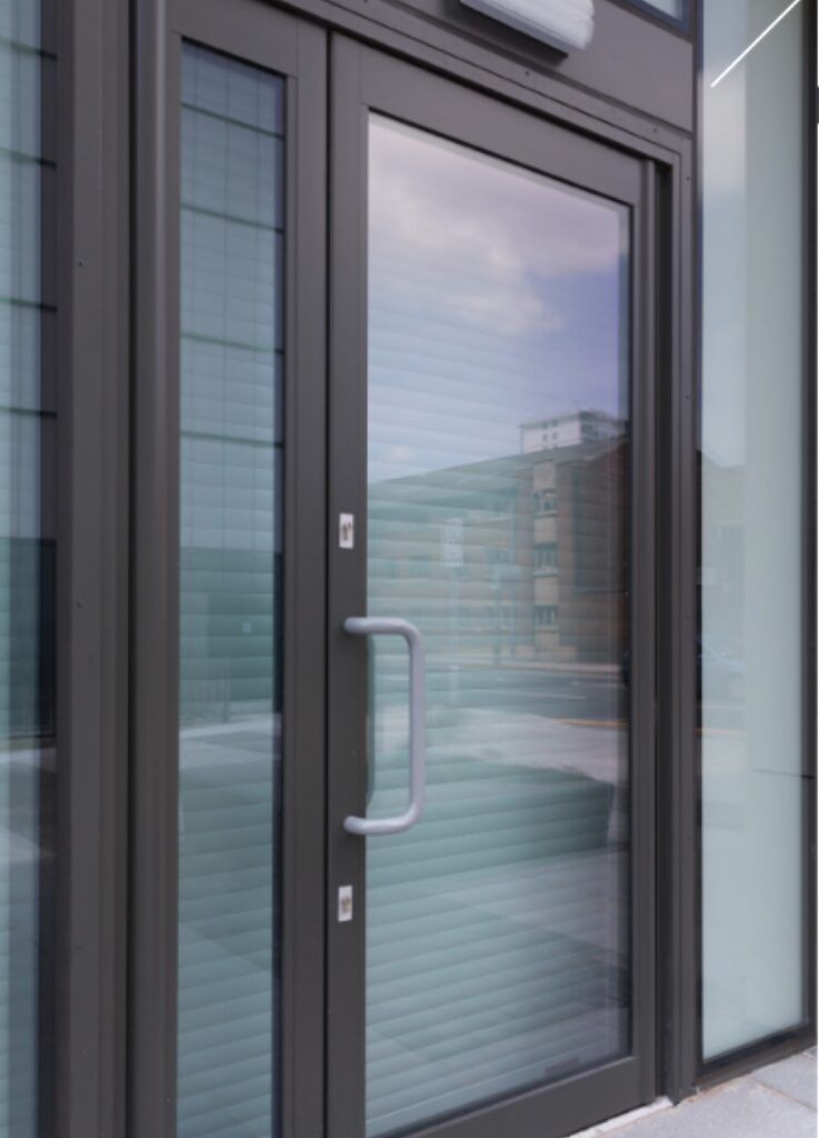technal titane next commercial entrance door aluminium commercial specialist trinity windows jersey 2500