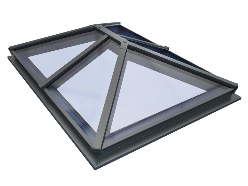 aliver orangery roof system smart aluminium grey slimline rooflights trinity windows jersey 2500