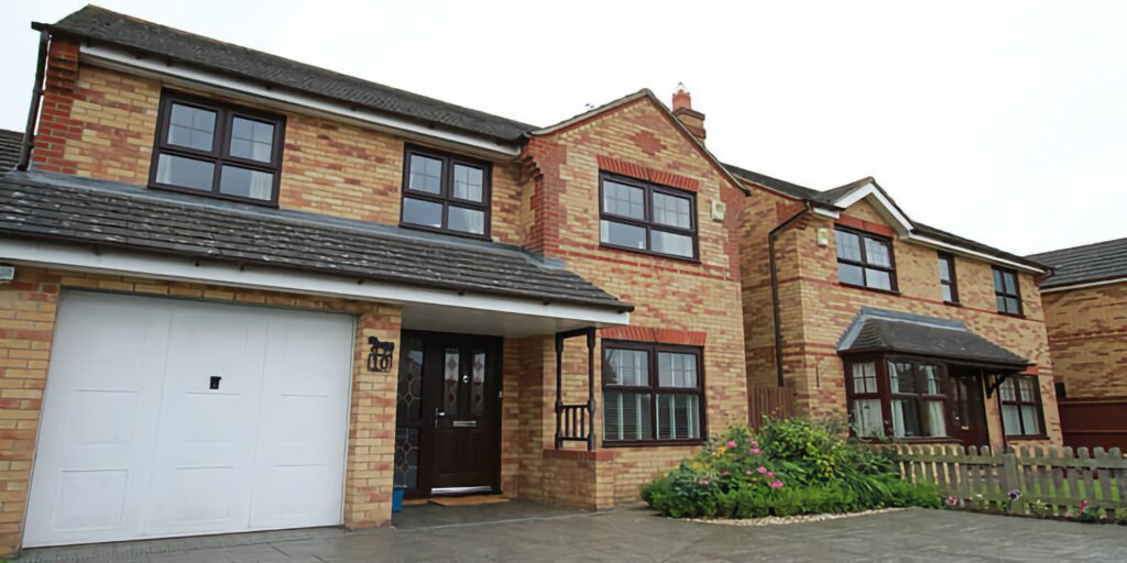 aluminium triple glazing detached house black frames modern home glazing options trinity windows jersey 2500