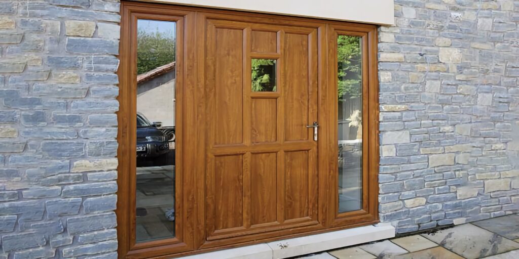 golden oak entrance door upvc side windows entrance doors trinity windows jersey 2500