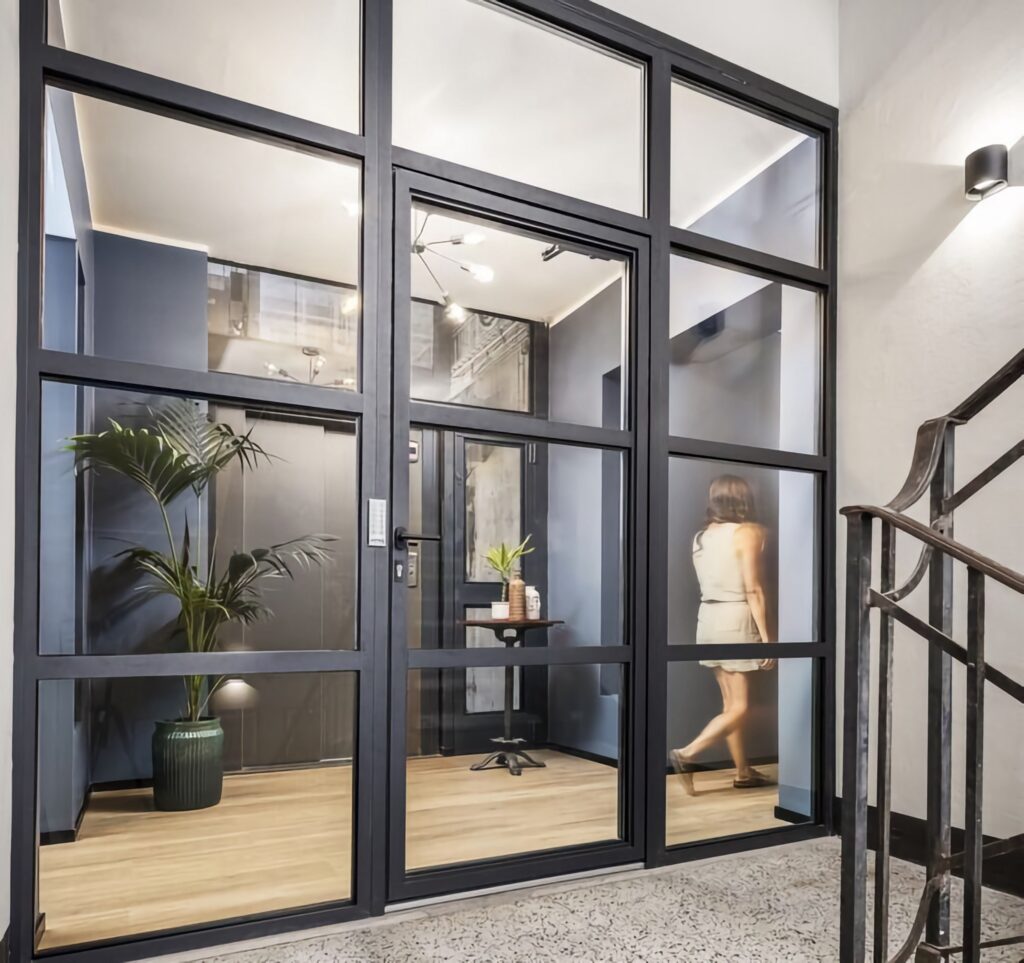 slim38 aluminium internal door partition reynaers trinity windows jersey 2500