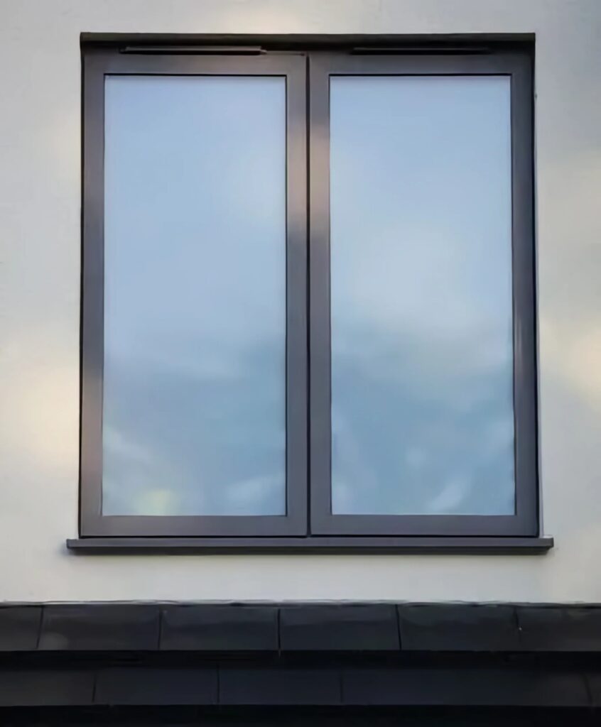 slimline 68 aluminium casement window grey trinity windows jersey 2500