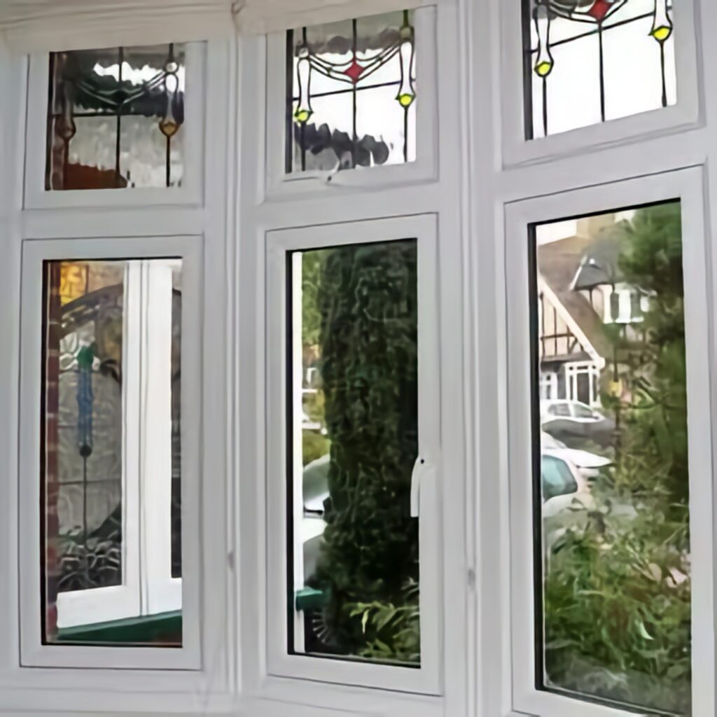 u pvc bay window with double glazing finished in white windows trinity windows jersey 2500