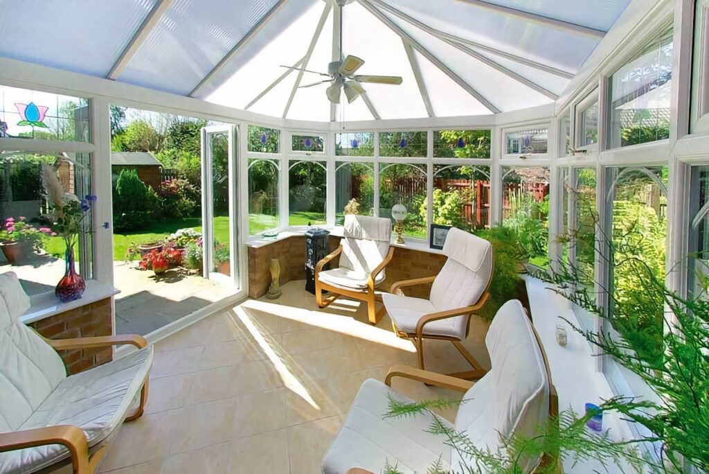 u pvc victorian conservatory interior with double glazing finished in white conservatories trinity windows jersey 2500